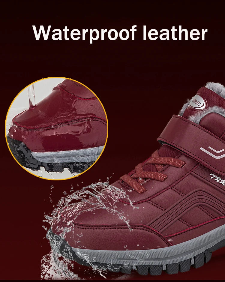 Waterproof Winter Boots with Wool Lining