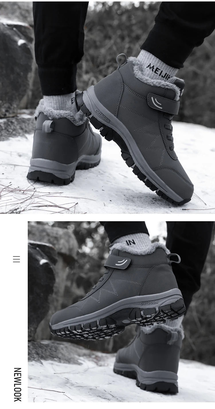 Waterproof Winter Boots with Wool Lining