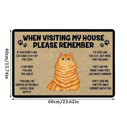 Cartoon Cat Welcome Doormats - Best Globe Product