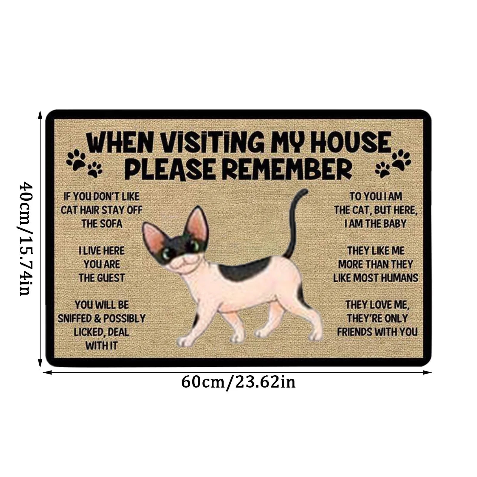 Cartoon Cat Welcome Doormats - Best Globe Product