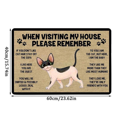 Cartoon Cat Welcome Doormats - Best Globe Product