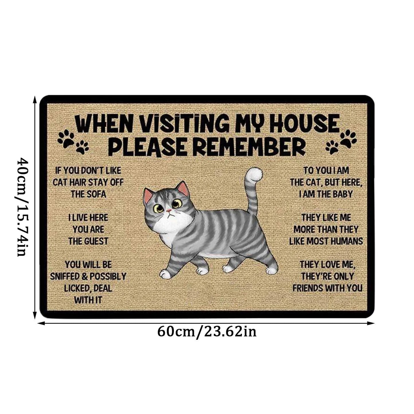 Cartoon Cat Welcome Doormats - Best Globe Product