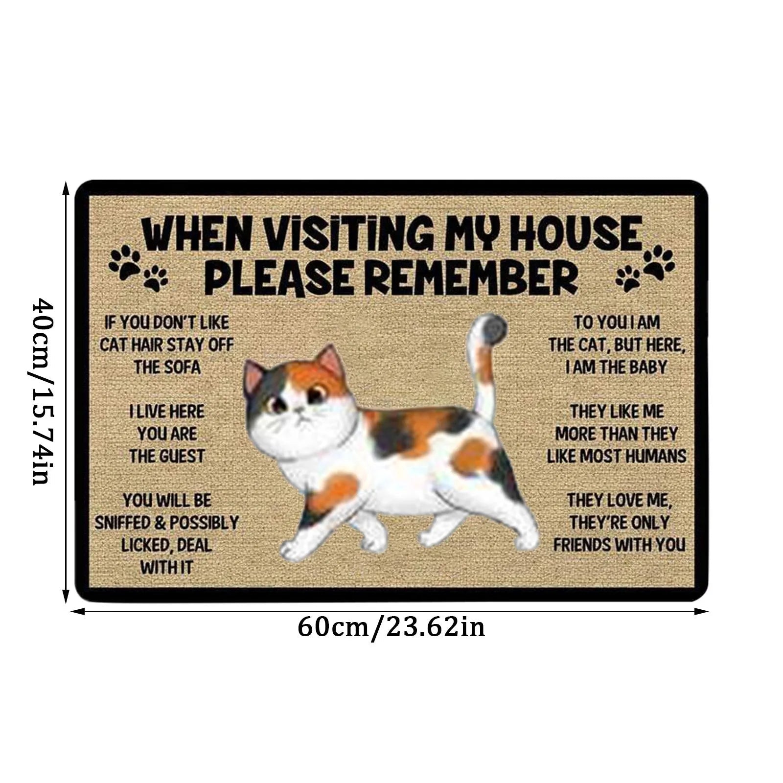 Cartoon Cat Welcome Doormats - Best Globe Product