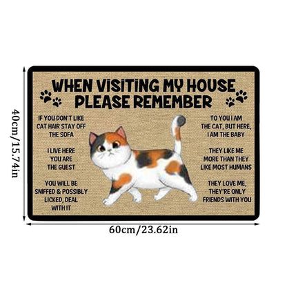 Cartoon Cat Welcome Doormats - Best Globe Product