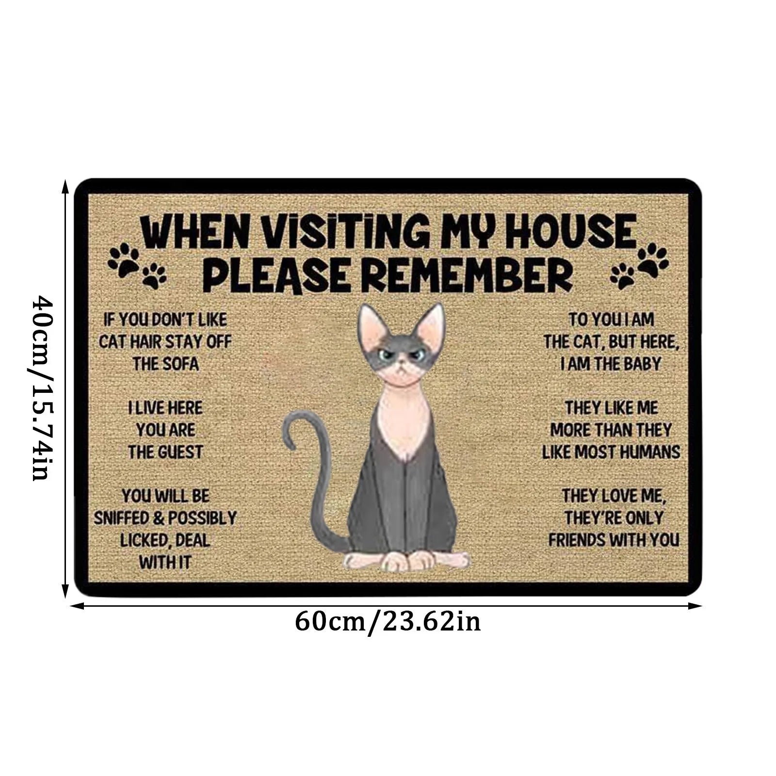 Cartoon Cat Welcome Doormats - Best Globe Product