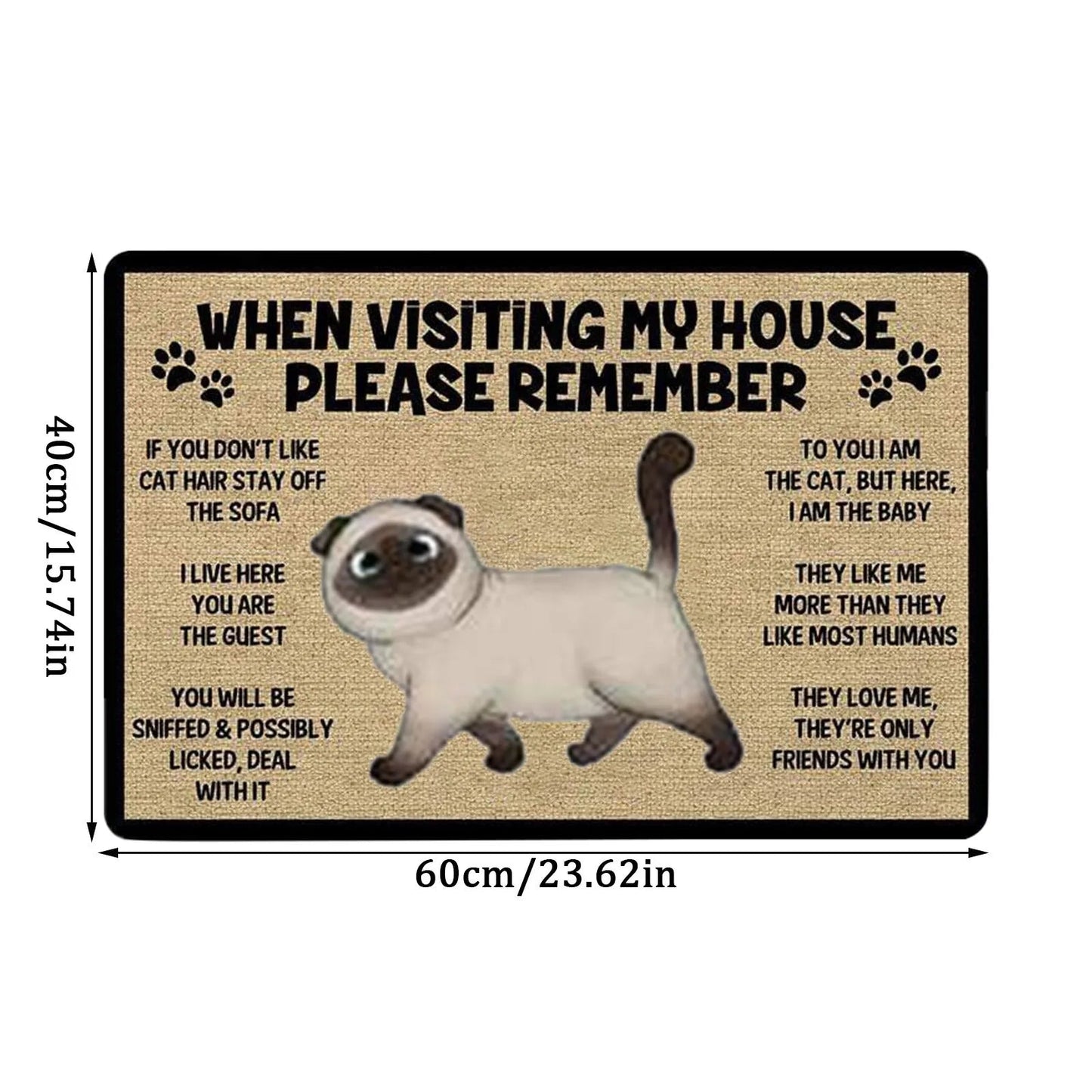 Cartoon Cat Welcome Doormats - Best Globe Product