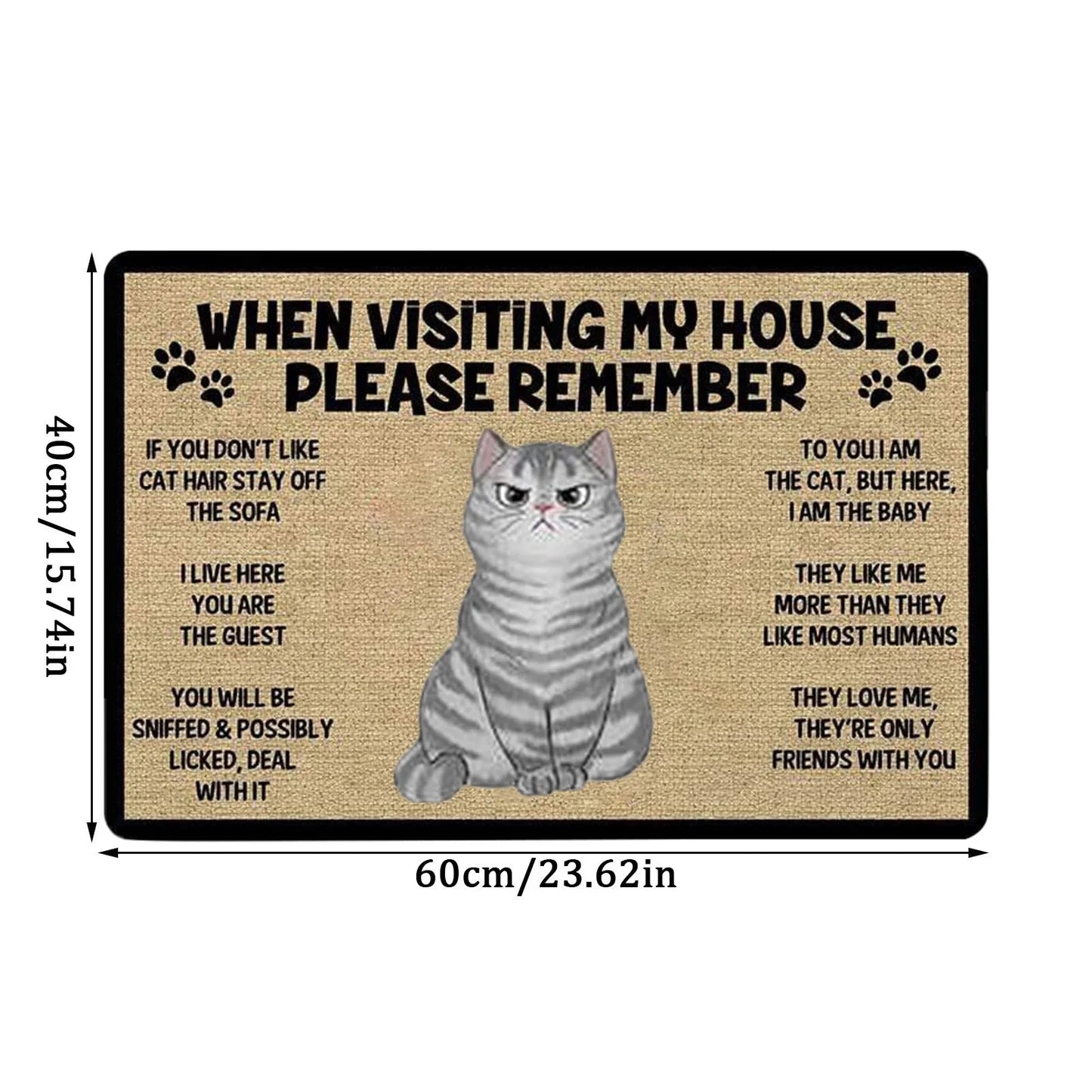 Cartoon Cat Welcome Doormats - Best Globe Product