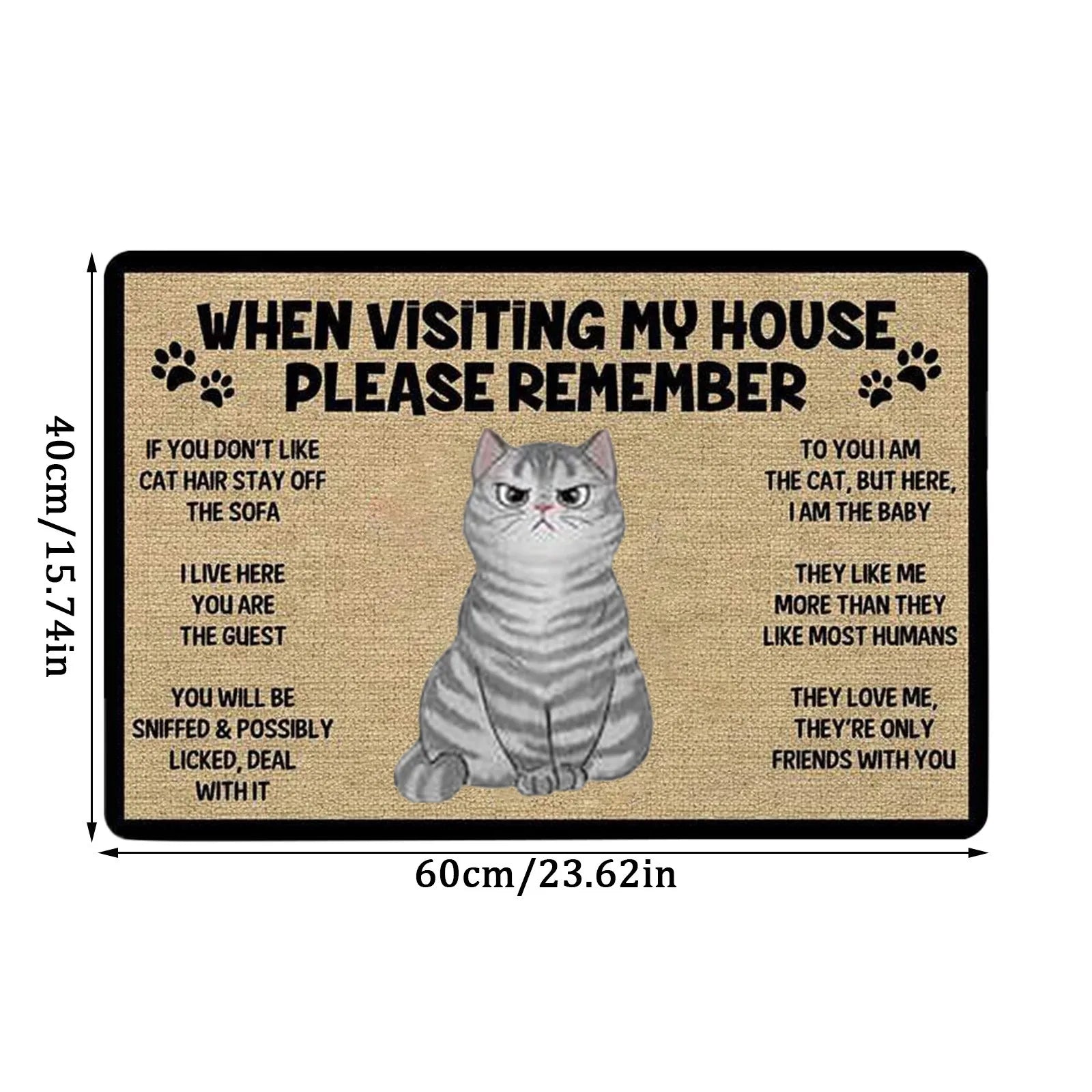 Cartoon Cat Welcome Doormats - Best Globe Product