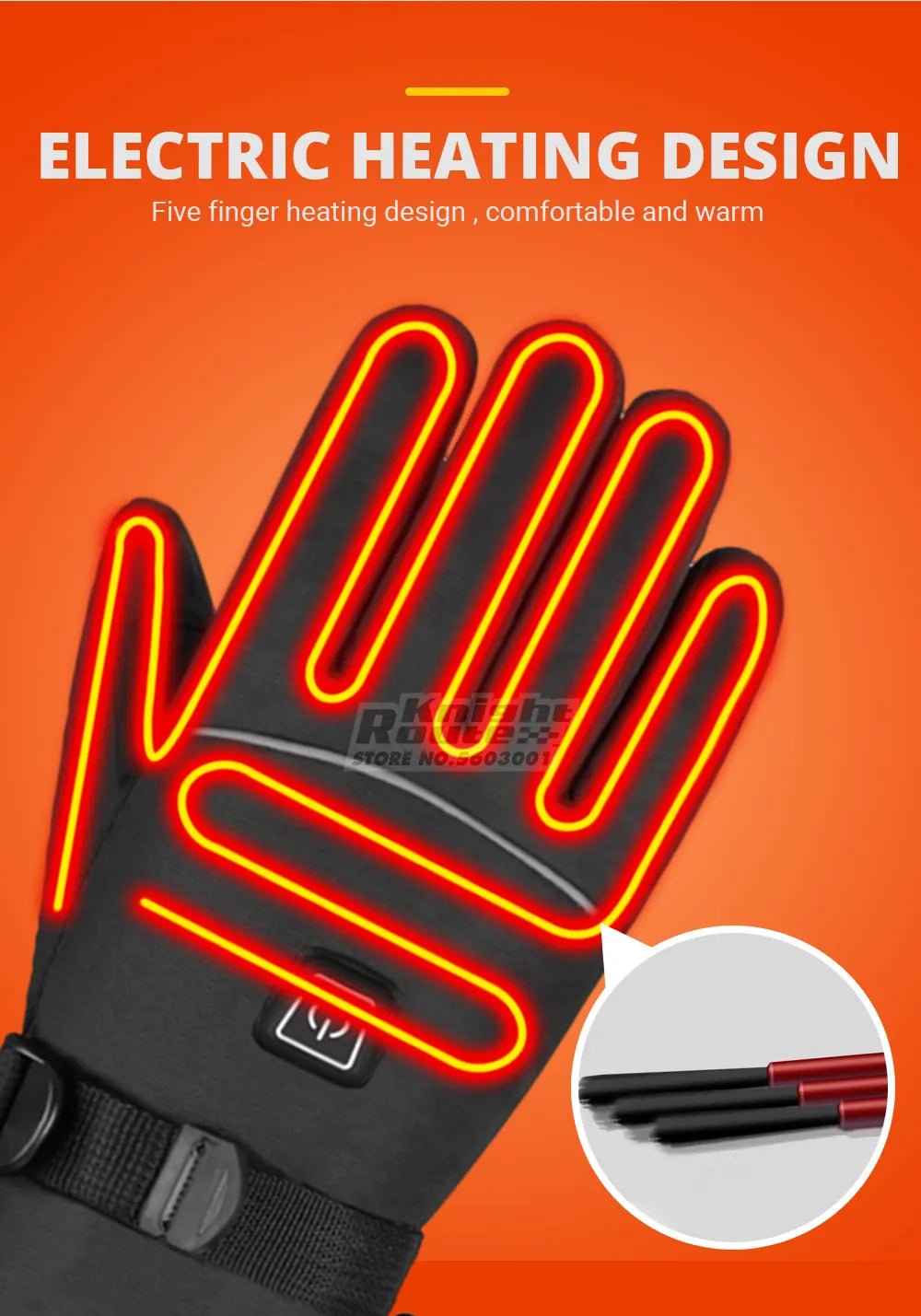 Heated Touchscreen Gloves USB Rechargeable - Best Globe Product