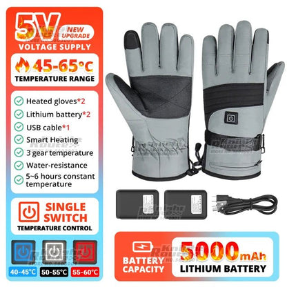 Heated Touchscreen Gloves USB Rechargeable - Best Globe Product