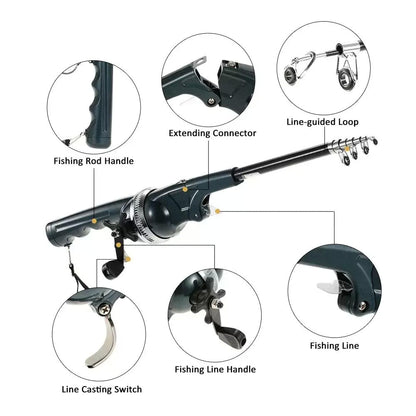 Portable Folding Fishing Rod Set - Best Globe Product